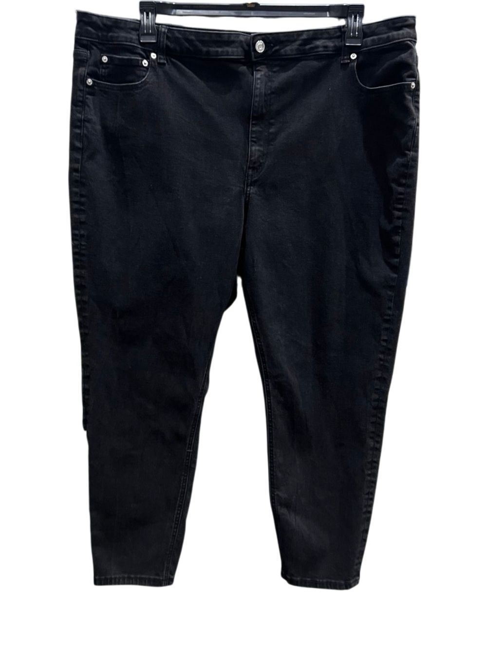 ASOS DESIGN Curve skinny jeans Black denim Size 20